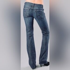 Habitual Dark Blue Low Rise Boot Cut Jeans